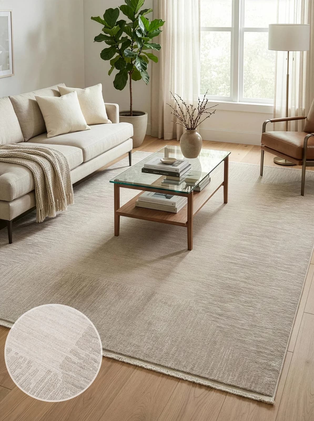 Calvin Klein Home Teppich Passages Beige Modern