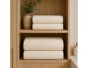 Ahsen Professional Handtuch Set 100% Baumwolle Cream Bild 5