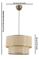 Opviq Kronleuchter Metallgehäuse Baumwolle Ecru Weiß Bild 5