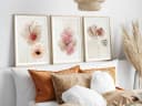Wallity 3-teiliges gerahmtes Wandbild MDF Massivholz 50x70 cm Bild 3