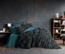 L'Essentiel Maison Bettwäsche Set Relax Petrol Blau, Ranforce, 2 teilig, 100% Baumwolle Bild 2