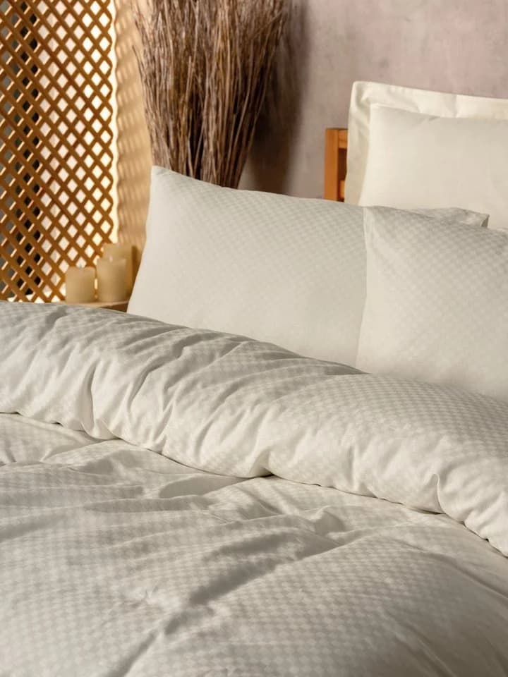L'Essentiel Maison Ranforce Bettwäsche 100% Baumwolle Beige 2-teilig