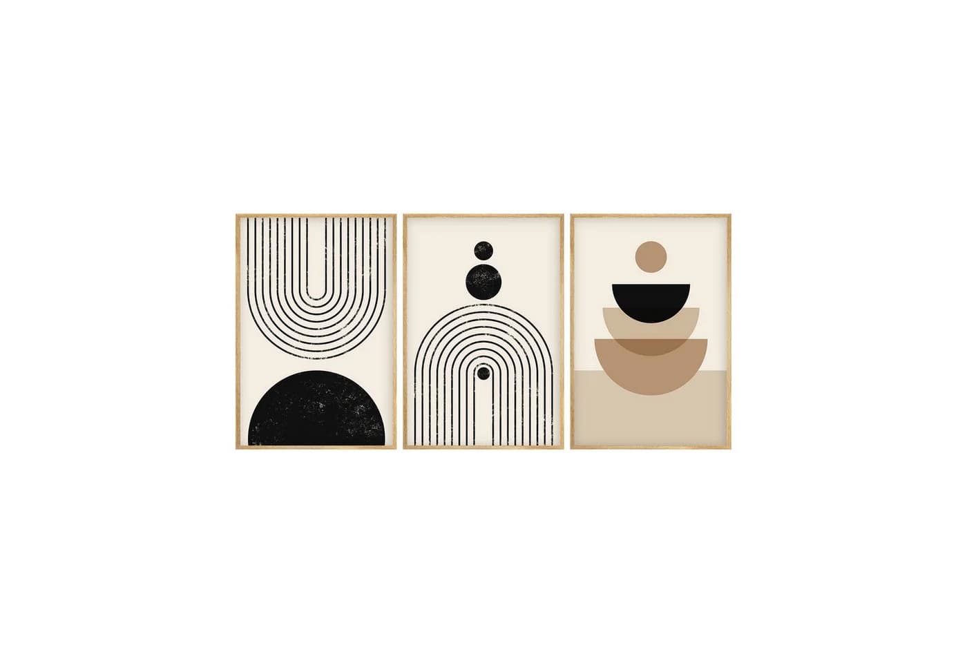 Wallity Leinwandbild Painting: 100% MDF 3 mm, 50 x 70 cm, 3 Stücke - Bild 2