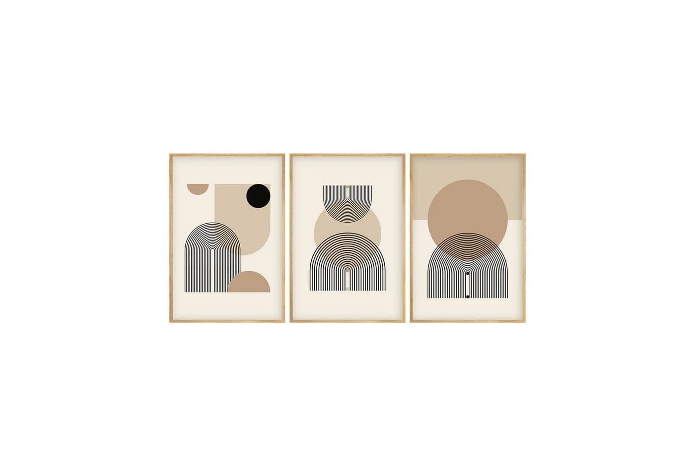 Wallity Leinwandbild 3-teilig MDF Massivholzrahmen 50x70cm - Bild 2
