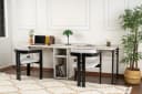Skye Decor Arbeitstisch Partnerschreibtisch XL Industrie-Design Schwarz Bild 1