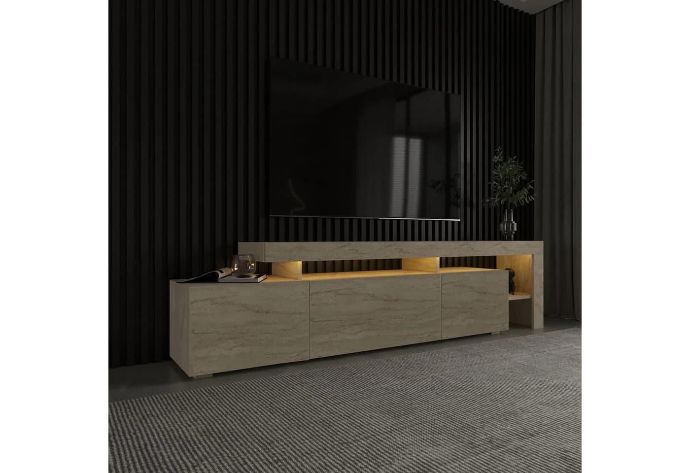 Skye Decor TV-Board LED-Beleuchtung PVC-Kanten - Bild 5