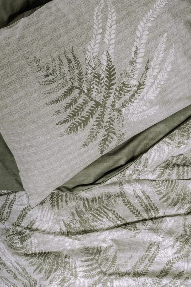 L'Essentiel Maison Bettwäsche Set 100% Baumwolle Khaki Atmungsaktiv