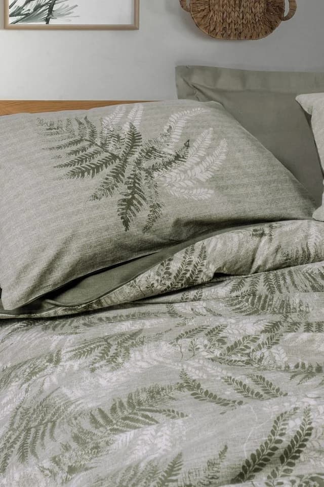 L'Essentiel Maison Bettwäsche Set 100% Baumwolle Khaki Atmungsaktiv - Bild 3