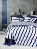 L'Essentiel Maison Bettwäsche Set 100% Baumwolle Ranforce Dunkelblau Bild 2