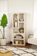 Skye Decor Bücherregal Boho Design Weiß/Beige Bild 3