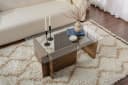 Skye Decor Couchtisch Glasplatte Braun Modern Bild 3