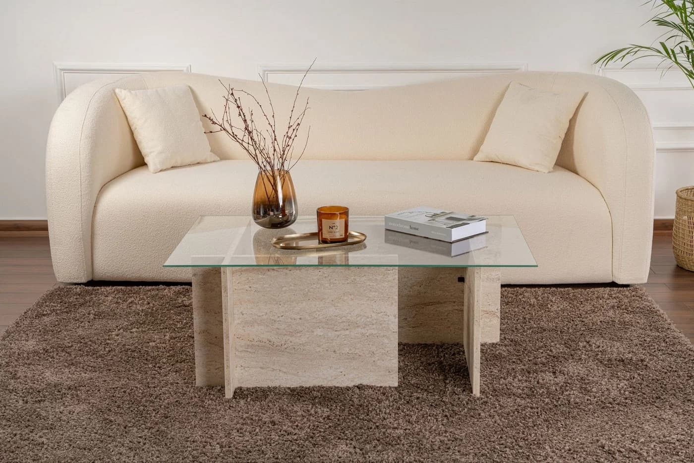 Skye Decor Couchtisch Glastisch 105 cm Breite 8 Farben - Bild 4