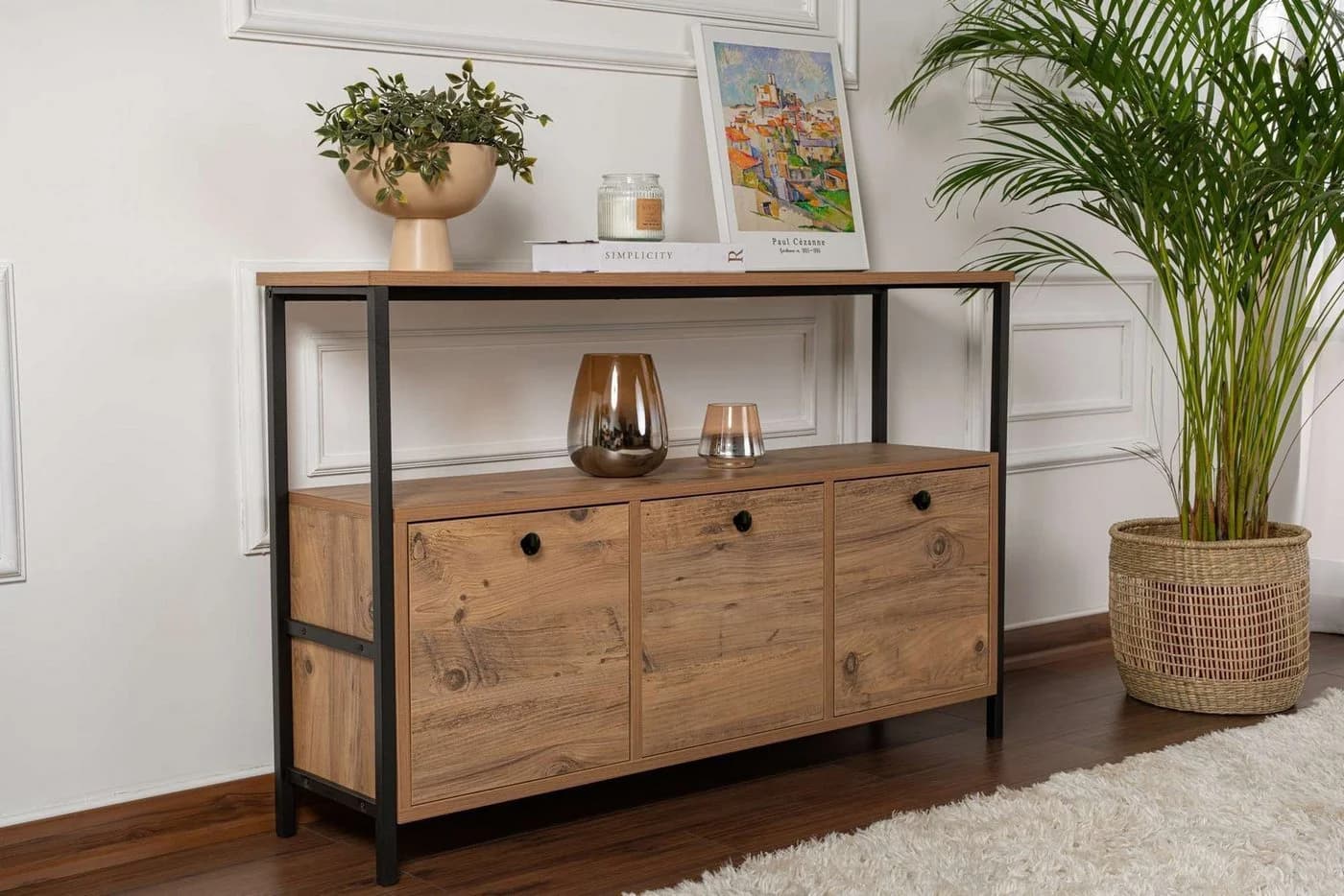 Skye Decor Konsolentisch Solace Industrial-Look mit Metallgestell - Bild 3