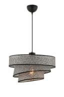 Opviq Pendelleuchte ohne Leuchtmittel Textilschirm Rattanoptik Bild 2
