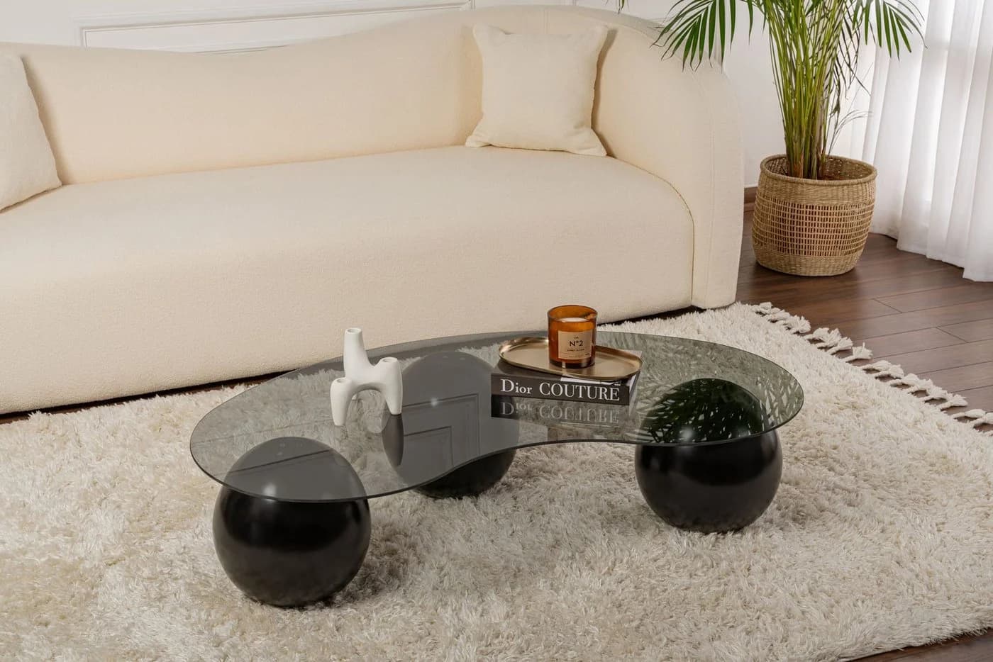 Skye Decor Couchtisch Sphere Organisch Geformte Tischplatte