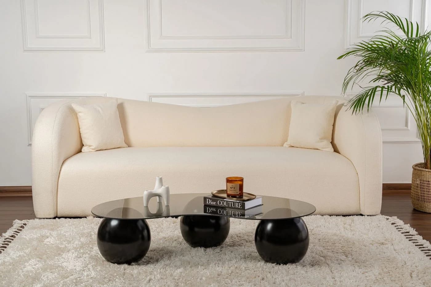 Skye Decor Couchtisch Sphere Organisch Geformte Tischplatte - Bild 3