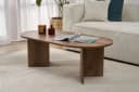 Skye Decor Couchtisch Sable Oval Moderner Wohnzimmertisch Bild 1