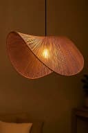 Opviq Pendelleuchte "Mustard" Verstellbare Höhe Raffia-Optik Bild 4