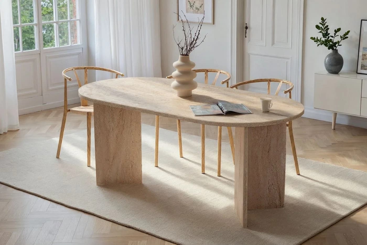 Skye Decor Esstisch Sablin 1-St. Modernes Design in 6 Farbvarianten