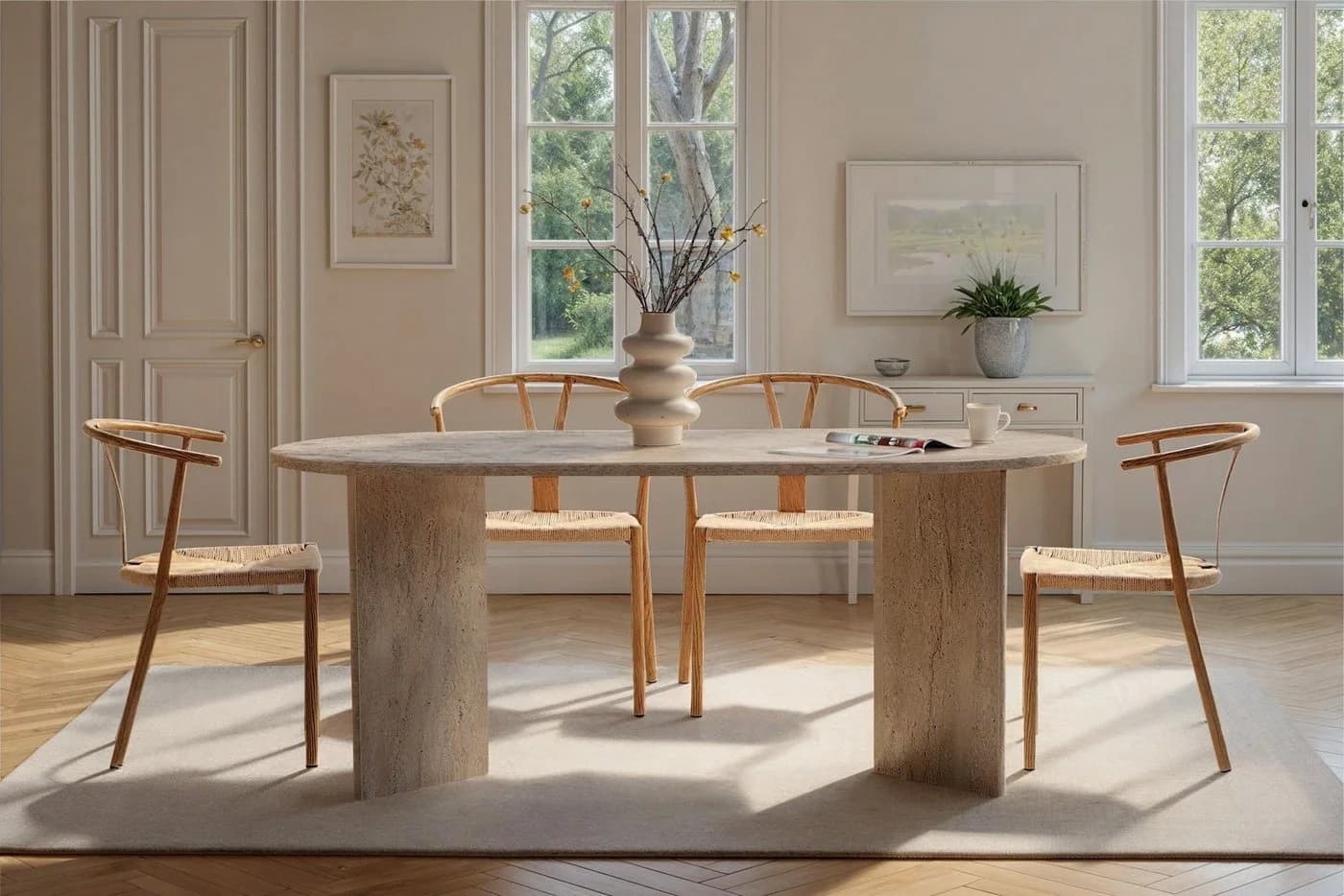 Skye Decor Esstisch Sablin 1-St. Modernes Design in 6 Farbvarianten - Bild 3