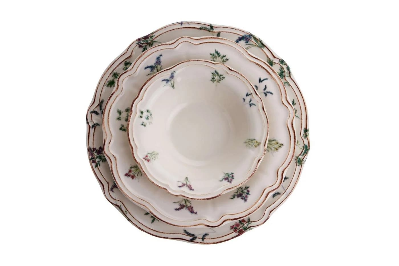 Hermia Concept Geschirr-Set Amber 24-tlg. Bunt Porzellan Tafelservice