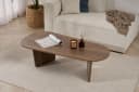 Mid.you Couchtisch Ovalis Walnuss Holzwerkstoff Modern Bild 5