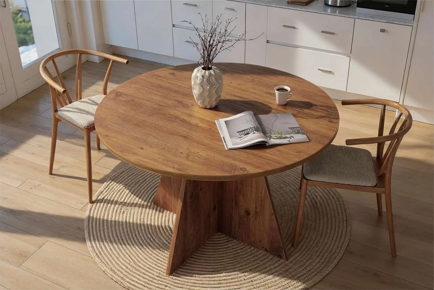 Skye Decor Esstisch Virella 120x120 cm Melaminbeschichtet - Bild 3