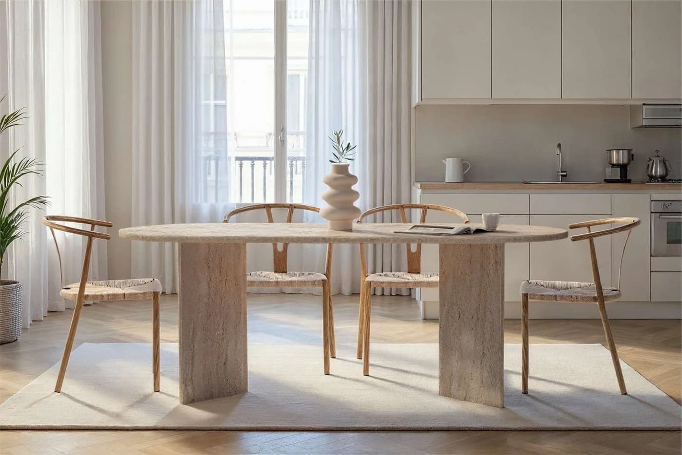 Skye Decor Esstisch Sabella Moderner 1-St. Einzeltisch 200x90 cm - Bild 3