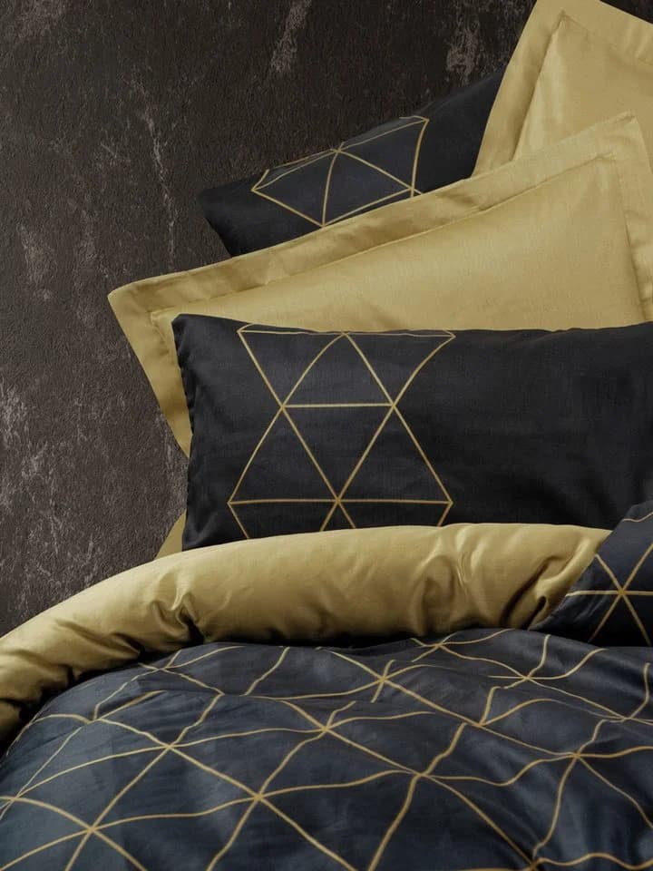 L'Essentiel Maison Bettwäsche-Set Veta 100% Baumwolle Ranforce 3-teilig Bettbezug + Kissenbezug