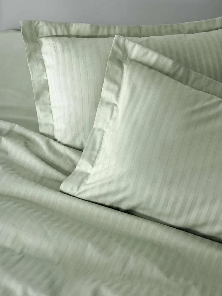 L'Essentiel Maison Bettwäsche Set Satin 3-teilig Grün 100% Baumwolle