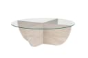 Skye Decor Couchtisch Liya Runde Glasplatte Modernes Design Bild 2