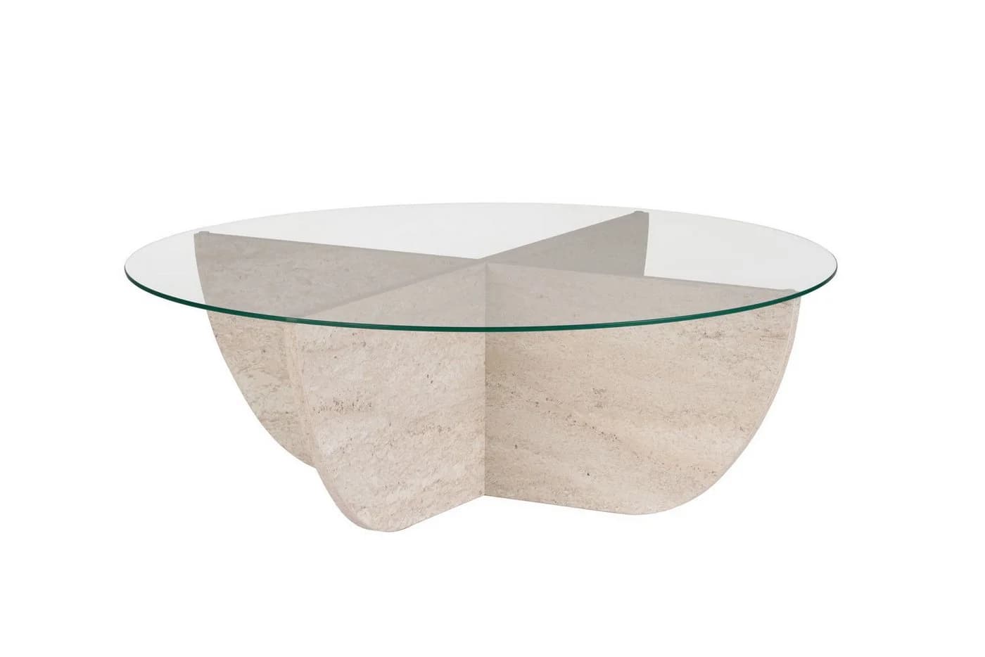 Skye Decor Couchtisch Liya Runde Glasplatte Modernes Design - Bild 2