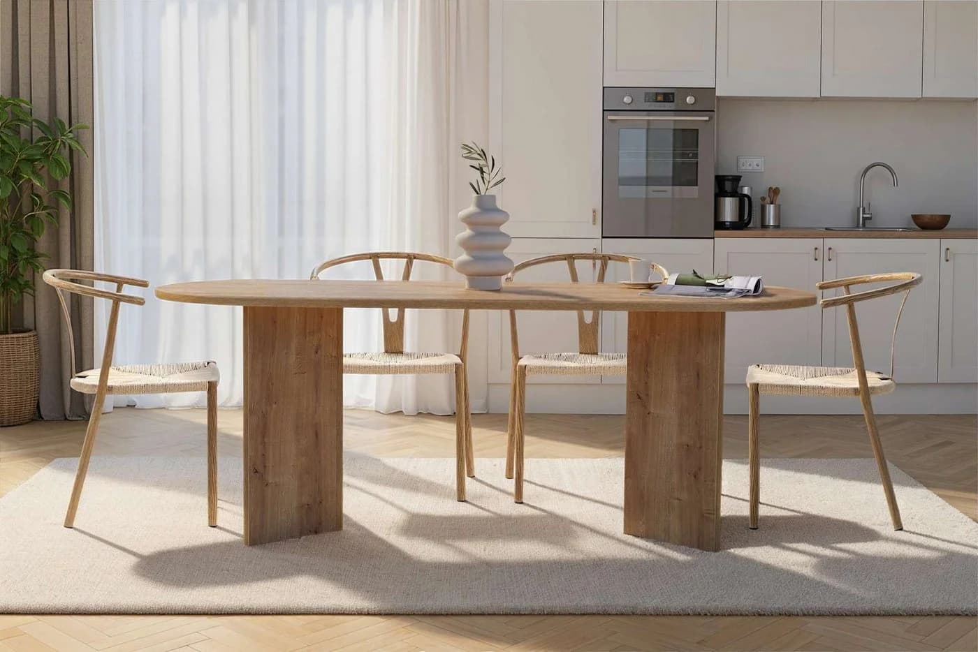 Skye Decor Esstisch Sabella Moderner 200x90 cm - Bild 3