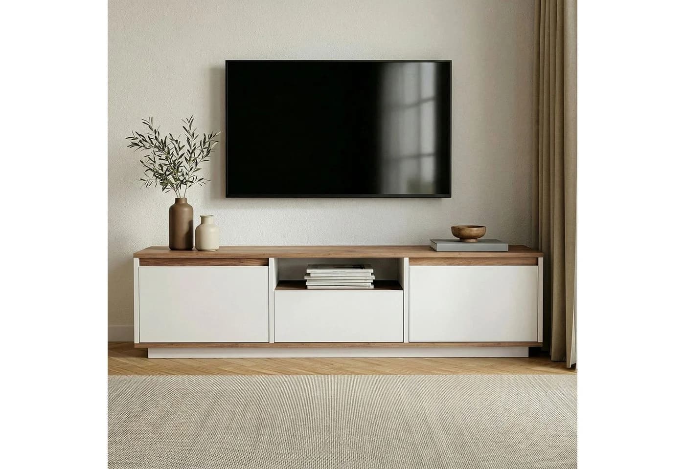 Skye Decor Sideboard Nordure Sentinel Weiß 160 cm - Bild 3