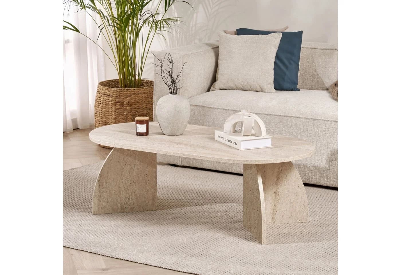 Skye Decor Couchtisch Melina B 120x60 cm Melaminbeschichtet