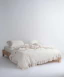 L'Essentiel Maison Bettwäsche-Set Luxury Basic Baumwolle 3-tlg. Pflegeleicht & Langlebig Creme Bild 2