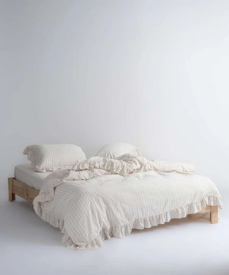 L'Essentiel Maison Bettwäsche-Set Luxury Basic Baumwolle 3-tlg. Pflegeleicht & Langlebig Creme - Bild 2