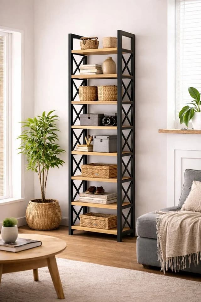 Skye Decor Mehrzweckregal Schwarz 8 Ablagen Kunststoff - Bild 3
