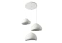 Opviq Kronleuchter Design Leuchte Weiß Fiberglas 1-3 flammig Bild 1