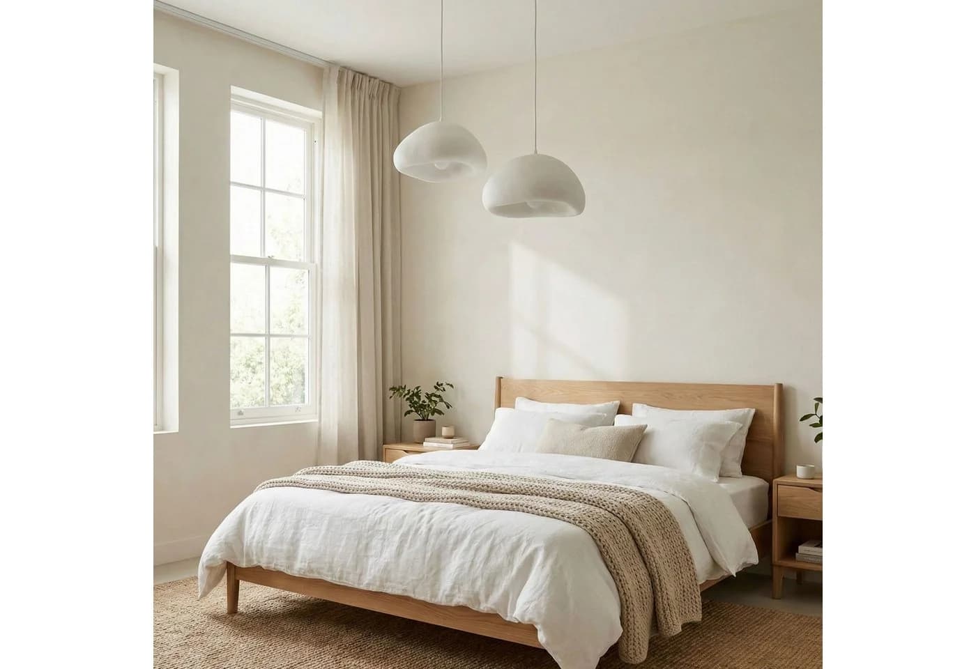 Opviq Pendelleuchte Loval höhenverstellbar Fiberglas-Schirme E27 - Bild 4