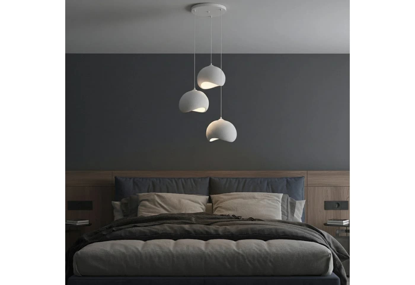 Opviq Hängeleuchte 3-flammig Weiß Boho Deco