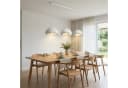 Weiße Pendelleuchte aus Fiberglas und Metall im Boho- und Modernen Stil Bild 3