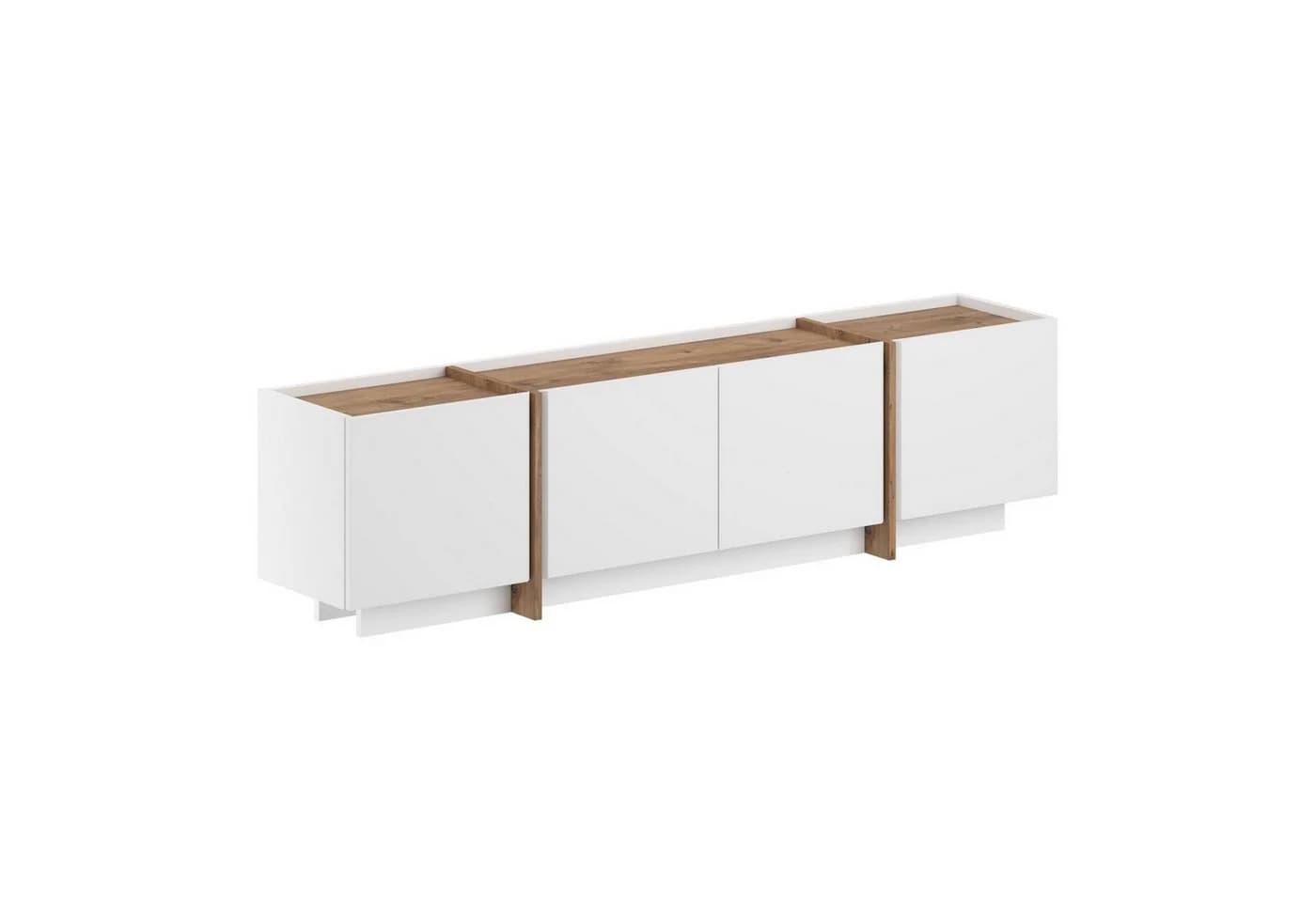 Skye Decor TV-Board Japandi Lowen Weiß Soft-Close - Bild 2