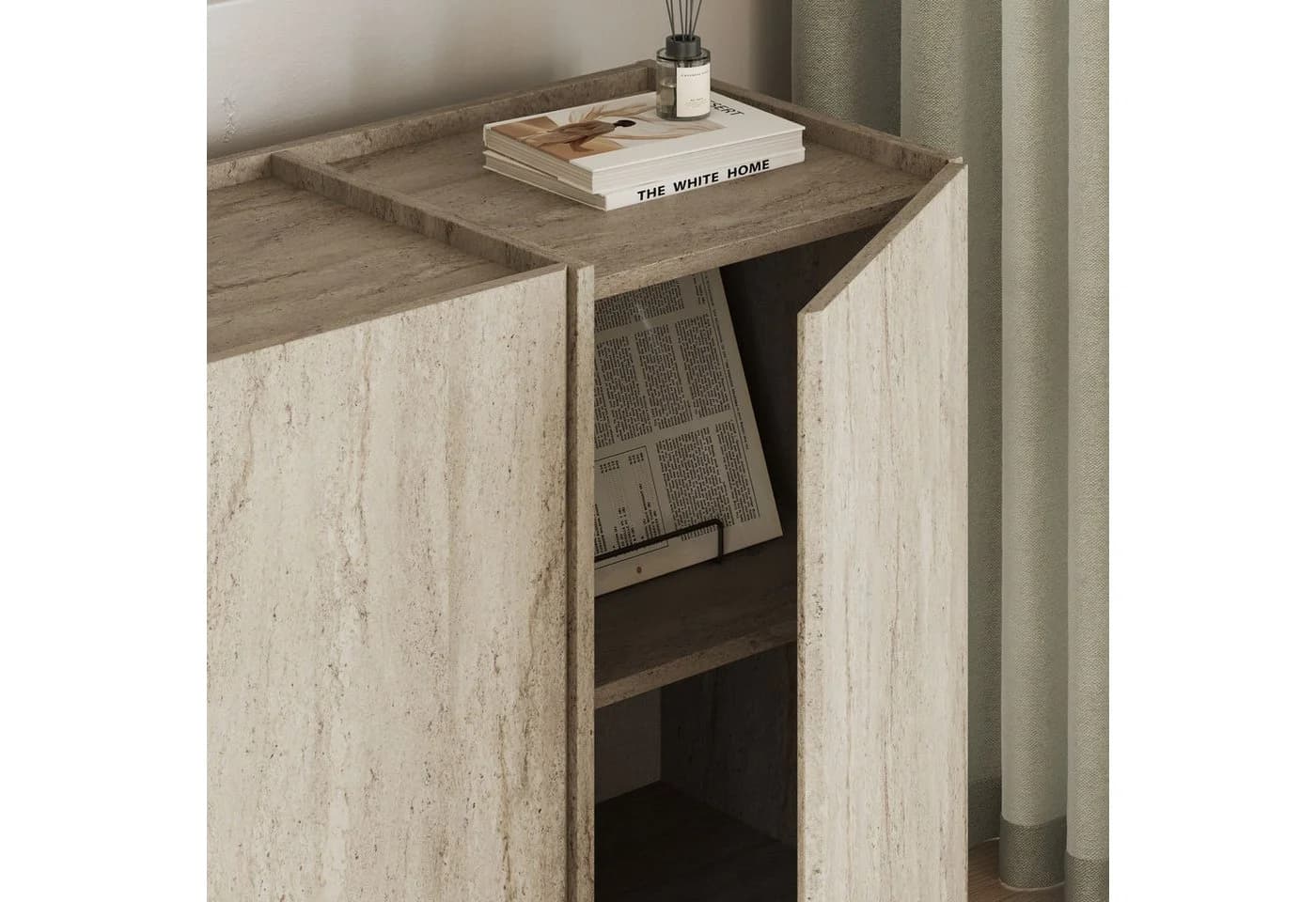 Skye Decor Konsolentisch Dorma Boho Beige Melaminbeschichtet - Bild 5