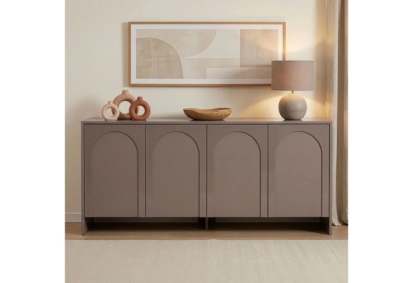 Skye Decor Konsolentisch Arlen 180 cm 4-türig Braun - Bild 3