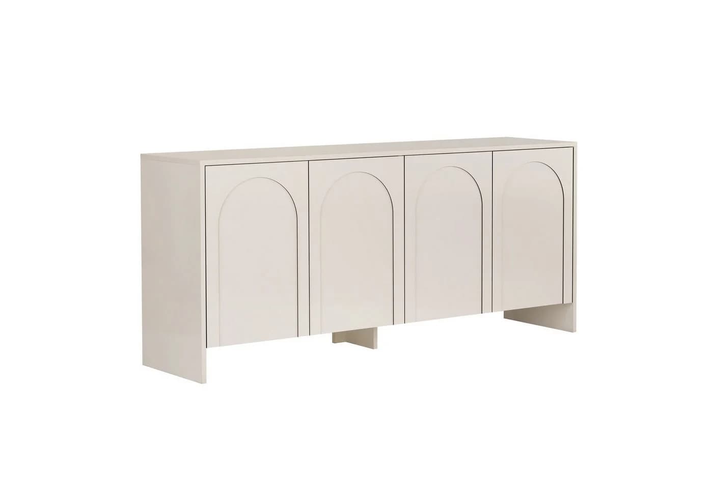 Skye Decor Konsolentisch Arlen 4-türig mit Bogenfront Creme - Bild 2