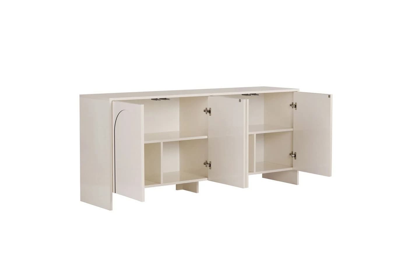 Skye Decor Konsolentisch Arlen 4-türig mit Bogenfront Creme - Bild 4