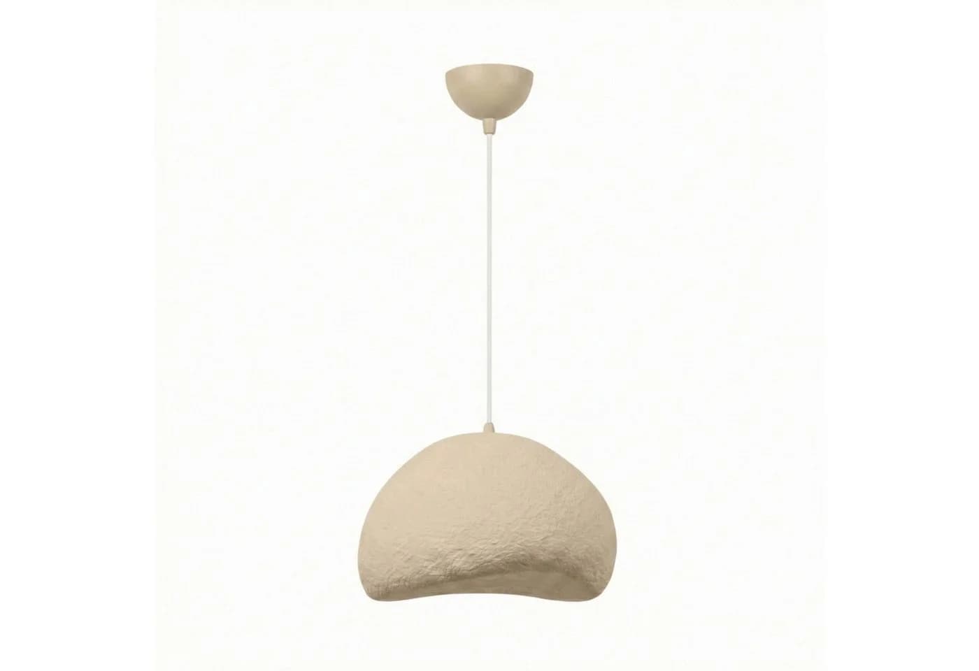 Opviq Pendelleuchte New Wabi Loval Beige Metall Fiberglas E27 - Bild 2