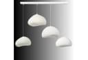 Opviq Kronleuchter Wabi Loval 4-flammig Weiß Fiberglas-Lampenschirmen Bild 5