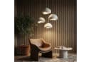 Opviq Kronleuchter 4-flammig Weiß Metall Fiberglas E27 Bild 5